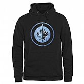 Men's Winnipeg Jets Rinkside Pond Hockey Pullover Hoodie - Black,baseball caps,new era cap wholesale,wholesale hats